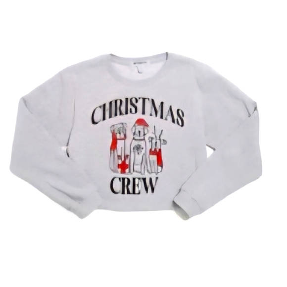Christmas Crew Kids Sweatshirt NWTs SZ M - Picture 2 of 5